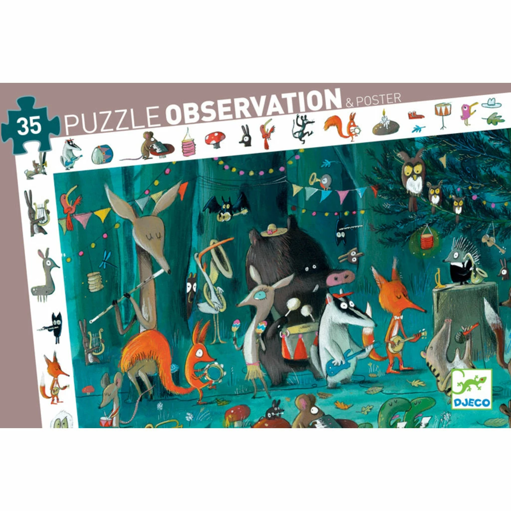 Djeco OBSERVATION PUZZLE: ORCHESTRA 35 PIECE PUZZLE 2 Djeco OBSERVATION PUZZLE: ORCHESTRA 35 PIECE PUZZLE - Image 2