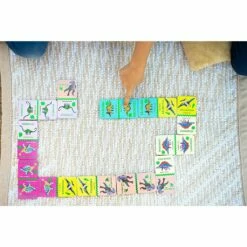 Eeboo GIANT SHINY DINOSAUR DOMINOES 14 Eeboo GIANT SHINY DINOSAUR DOMINOES -Bandai Sales Store eeboo giant shiny dinosaur dominoes 2