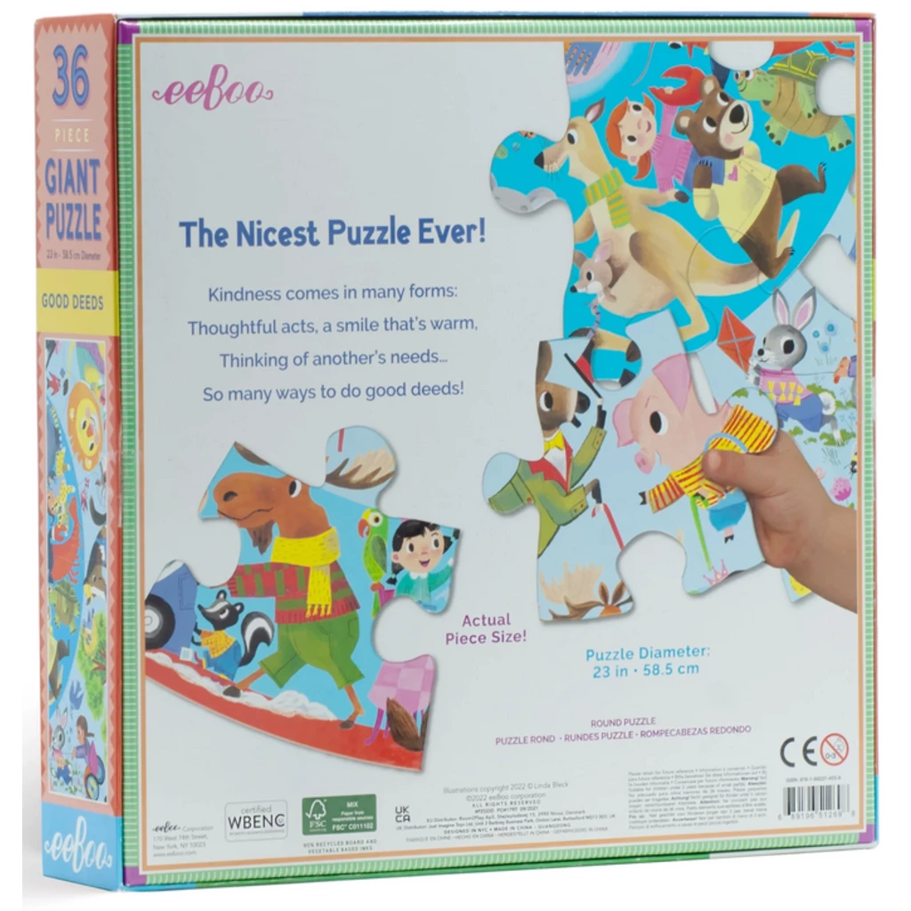 Eeboo GOOD DEEDS 36 PIECE PUZZLE* 6 Eeboo GOOD DEEDS 36 PIECE PUZZLE* - Image 6