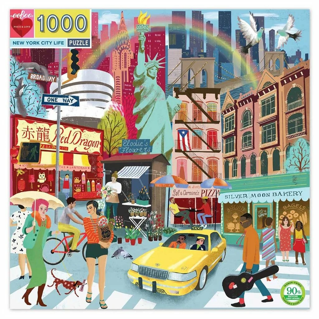 Eeboo NEW YORK CITY LIFE 1000 PIECE 1 Eeboo NEW YORK CITY LIFE 1000 PIECE