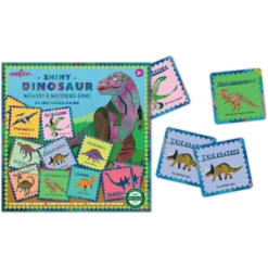 Eeboo SHINY DINOSAUR MEMORY & MATCHING GAME