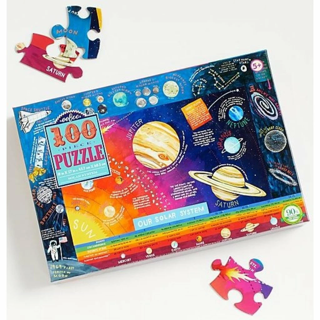 Eeboo SOLAR SYSTEM 100 PIECE PUZZLE 4 Eeboo SOLAR SYSTEM 100 PIECE PUZZLE - Image 4