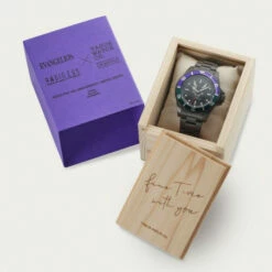 EVA BLK SUB Vague Watch BLACK (EVA-01) RADIO EVA 15th Anniversary Model Limited -Bandai Sales Store eva blk sub vague watch black eva 01 radio eva 15th anniversary model limited 2