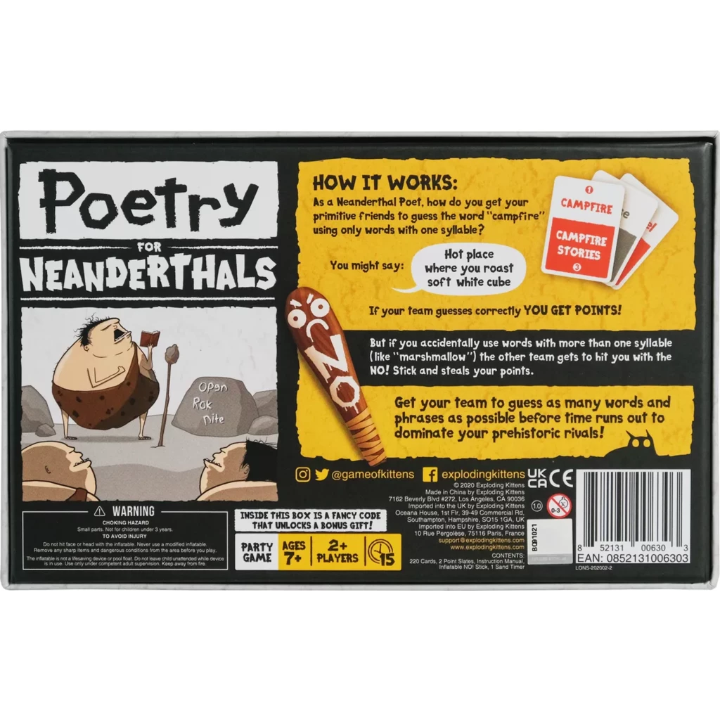 EXPLODING KITTENS POETRY FOR NEANDERTHALS 7 EXPLODING KITTENS POETRY FOR NEANDERTHALS - Image 7