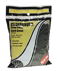 Woodland Scenics FC137 Underbrush Bag - Dark Green (18 Cu. In.)