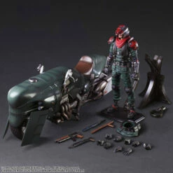 Square Enix Final Fantasy VII Remake PLAY ARTS Elite Motorcycle Security Officer & Motorcycle SET -Bandai Sales Store final fantasy vii remake play arts elite motorcycle security officer motorcycle set 4