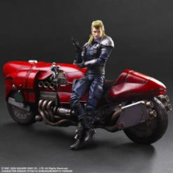 Square Enix Final Fantasy VII Remake PLAY ARTS KAI Roche & Motorcycle SET