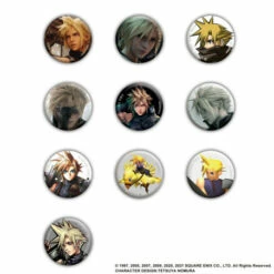 Square Enix Final Fantasy VII Tin Badge Collection Cloud Strife Vol.1 10Pack BOX