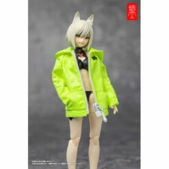 "G.N.PROJECT" Option Costume Sunechan Hoodie (Fluorescence Yellow Green Ver.) DOLL ACCESSORY -Bandai Sales Store gnproject option costume sunechan hoodie fluorescence yellow green ver doll accessory 3