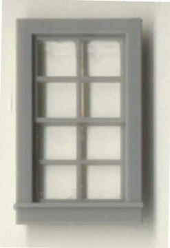 Grandt Line 3702 O Scale 8 Pane Window 27"x48" (4 Pieces)