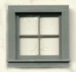 Grandt Line 3959 G Scale 4 Pane 1.55 X 1.6" Square Window (4 Pieces)
