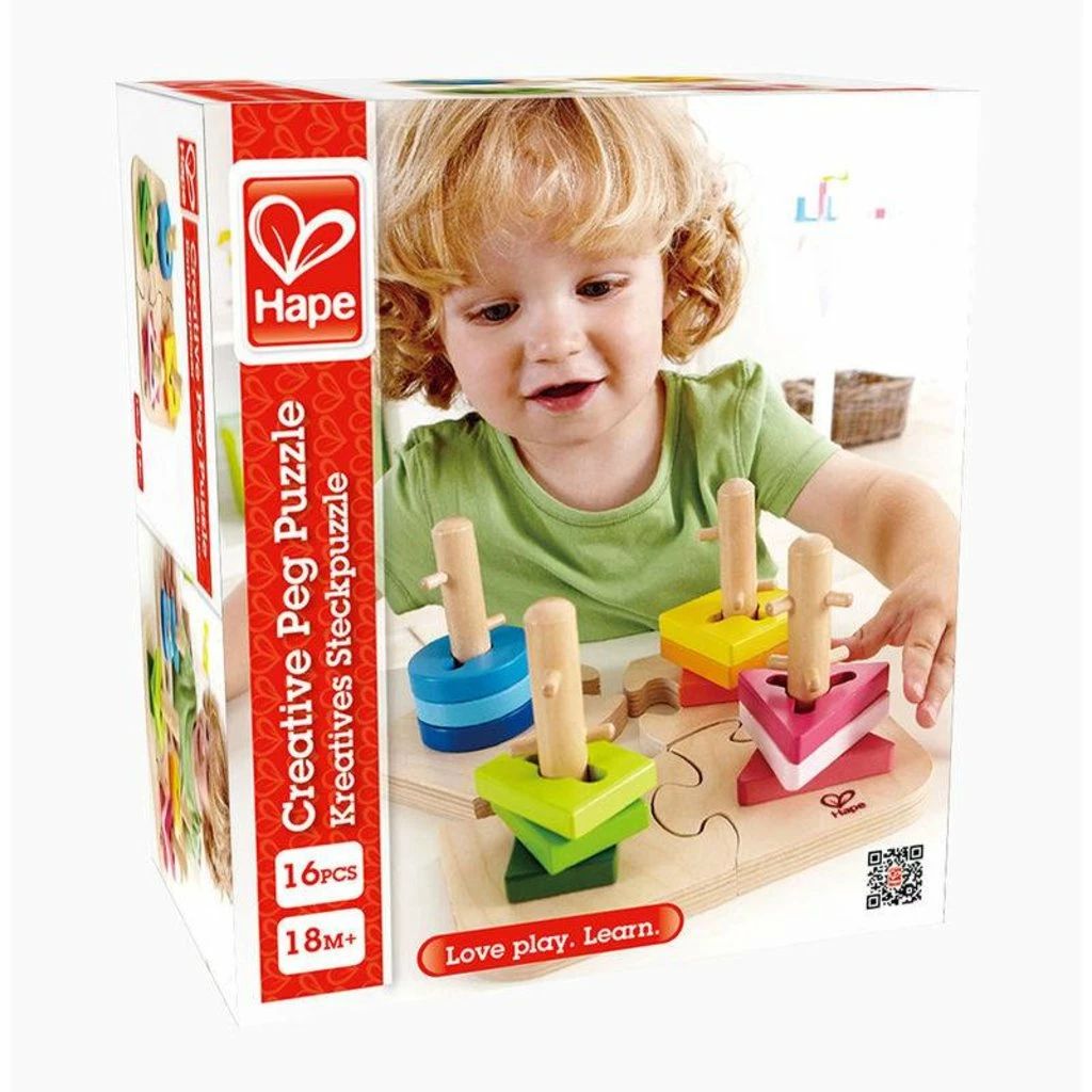 Hape CREATIVE PEG PUZZLE 1 Hape CREATIVE PEG PUZZLE