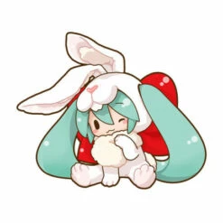 Sega Hatsune Miku Rabbit 2023 Fluffy Petite Plush Toy LL Size -Bandai Sales Store hatsune miku rabbit 2023 fluffy petite plush toy ll size 4