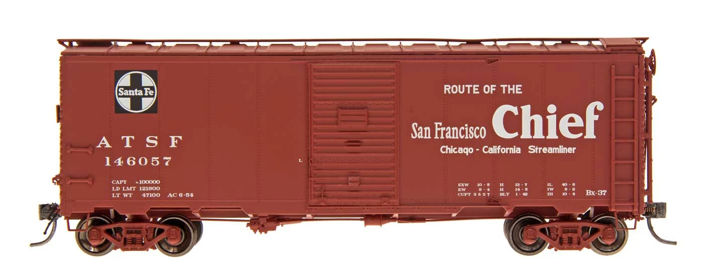 Intermountain 45836 HO Scale 40' Modified AAR Boxcar Santa Fe "Bx-37 San Francisco Chief" ATSF 2 Intermountain 45836 HO Scale 40' Modified AAR Boxcar Santa Fe "Bx-37 San Francisco Chief" ATSF - Image 2