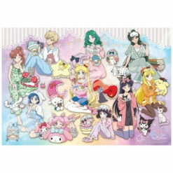 Jigsaw Puzzle -Party Night- Pretty Guardian Sailor Moon X Sanrio Characters 1000pcs (1000T-369)