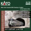 Kato 106-7130 N Scale NYC 20th Century Limted 4 Car Add-On Set