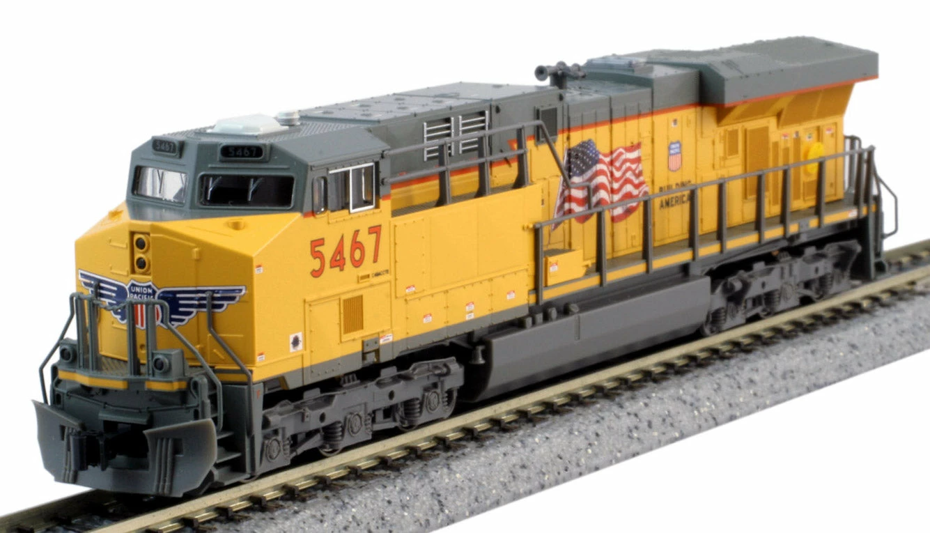 KATO 176-8933 N Scale GE ES44AC GEVO Diesel Locomotive Union Pacific Flag UP 5467 1 KATO 176-8933 N Scale GE ES44AC GEVO Diesel Locomotive Union Pacific Flag UP 5467