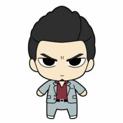 KADOKAWA Kazuma Kiryu Yakuza Like A Dragon Kiwami Plushie And Tin Badge Set