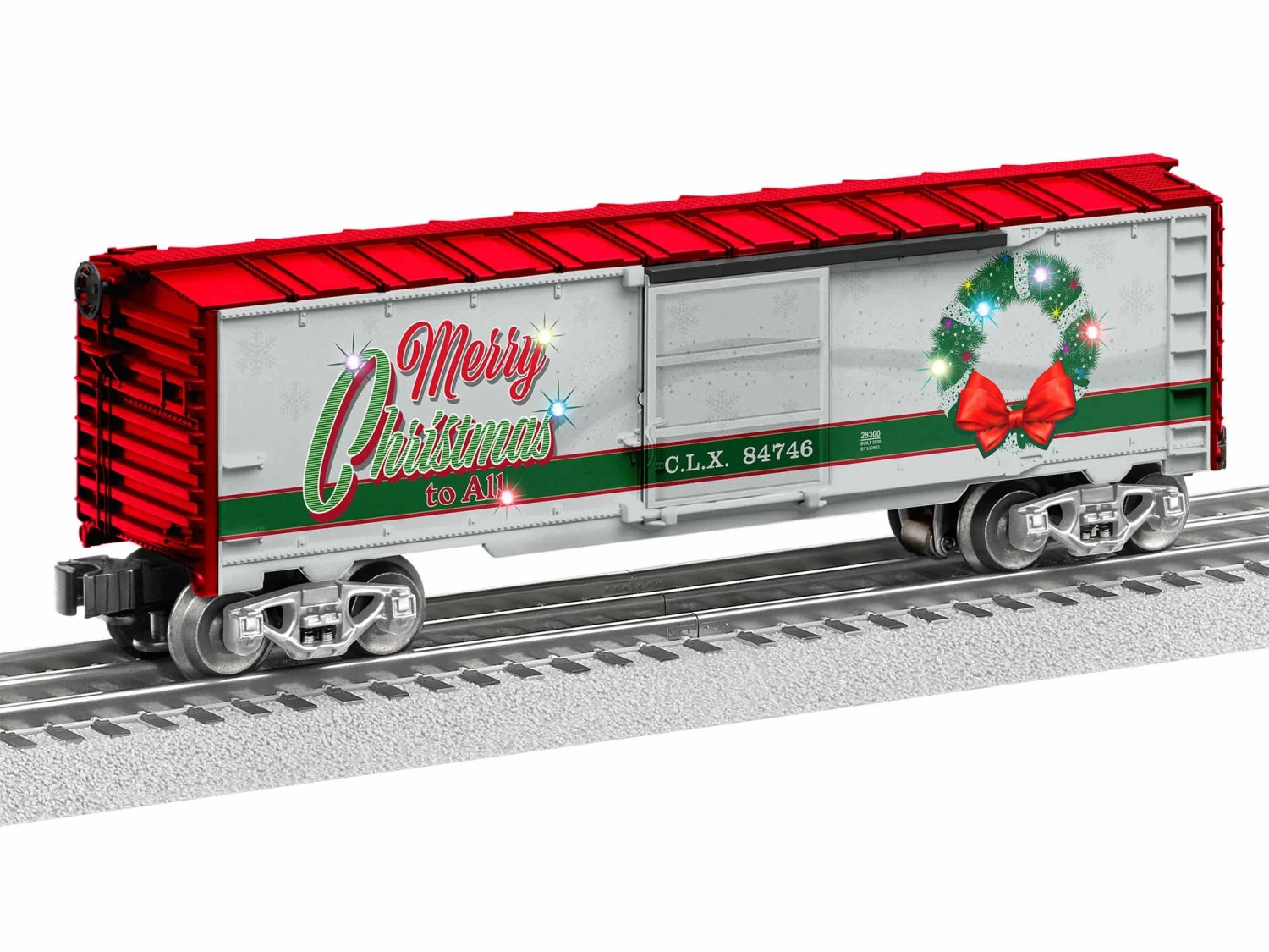 Lionel 2028300 O Gauge Christmas Light Express Boxcar 1 Lionel 2028300 O Gauge Christmas Light Express Boxcar