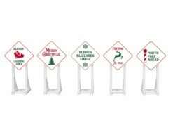 Lionel 2030260 O Gauge Christmas Road Signs 5 Pack