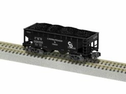 Lionel 2119261 S Gauge American Flyer 2 Bay Open Hopper Chesapeake & Ohio C&O 122389