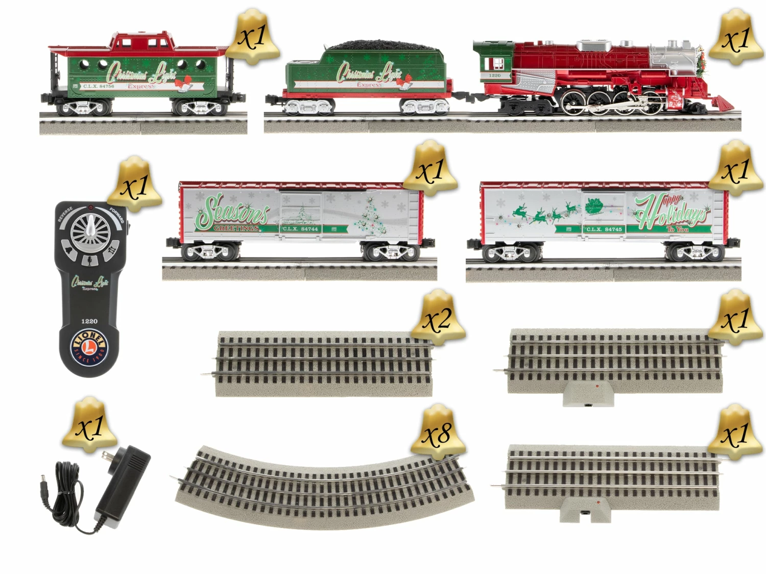Lionel 2123100 O Gauge Christmas Light Express Train Set With Bluetooth 5.0 7 Lionel 2123100 O Gauge Christmas Light Express Train Set With Bluetooth 5.0 - Image 7