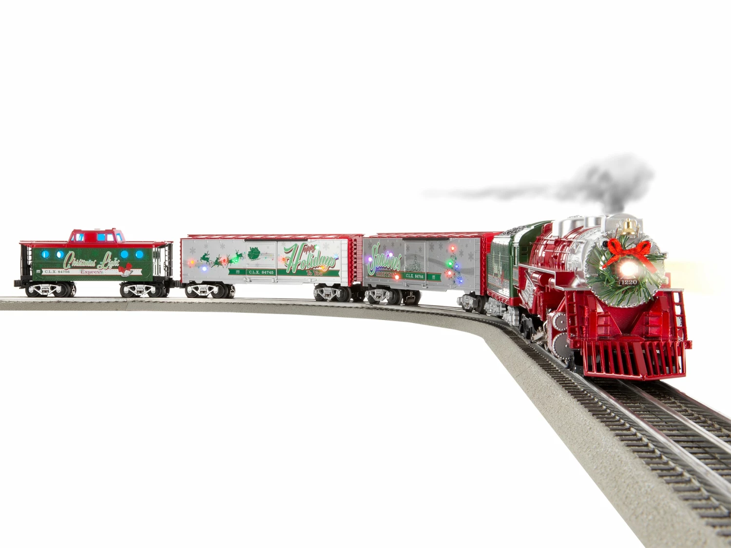 Lionel 2123100 O Gauge Christmas Light Express Train Set With Bluetooth 5.0 1 Lionel 2123100 O Gauge Christmas Light Express Train Set With Bluetooth 5.0