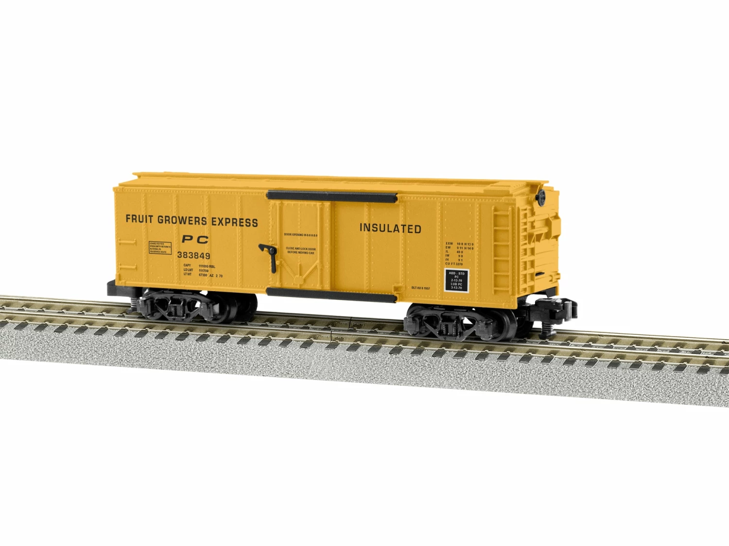 Lionel 2219381 S Gauge American Flyer 40' Boxcar Fruit Growers Express PC 383849 1 Lionel 2219381 S Gauge American Flyer 40' Boxcar Fruit Growers Express PC 383849