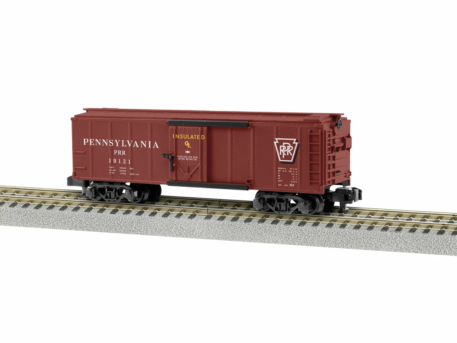 Lionel 2219392 S Gauge American Flyer 40' Insulated Boxcar Pennsylvania PRR 19121 1 Lionel 2219392 S Gauge American Flyer 40' Insulated Boxcar Pennsylvania PRR 19121