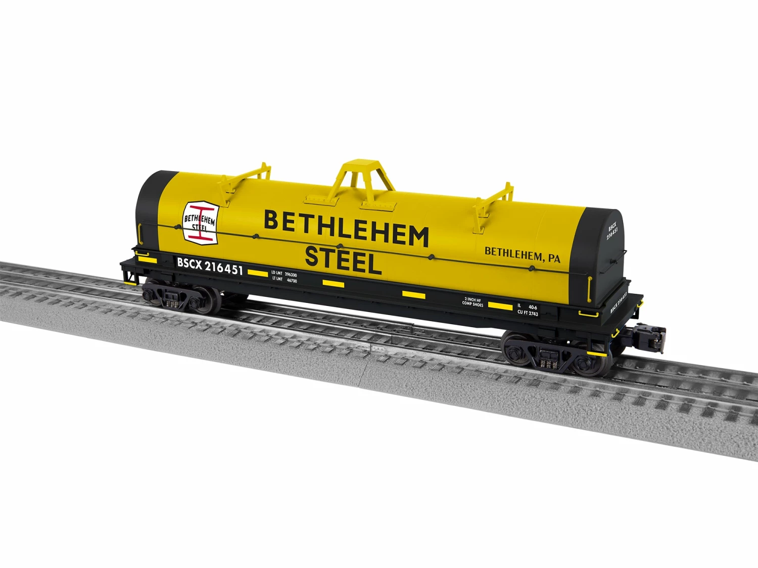 Lionel 2226451 O Scale Coil Car Bethlehem Steel 216451 1 Lionel 2226451 O Scale Coil Car Bethlehem Steel 216451
