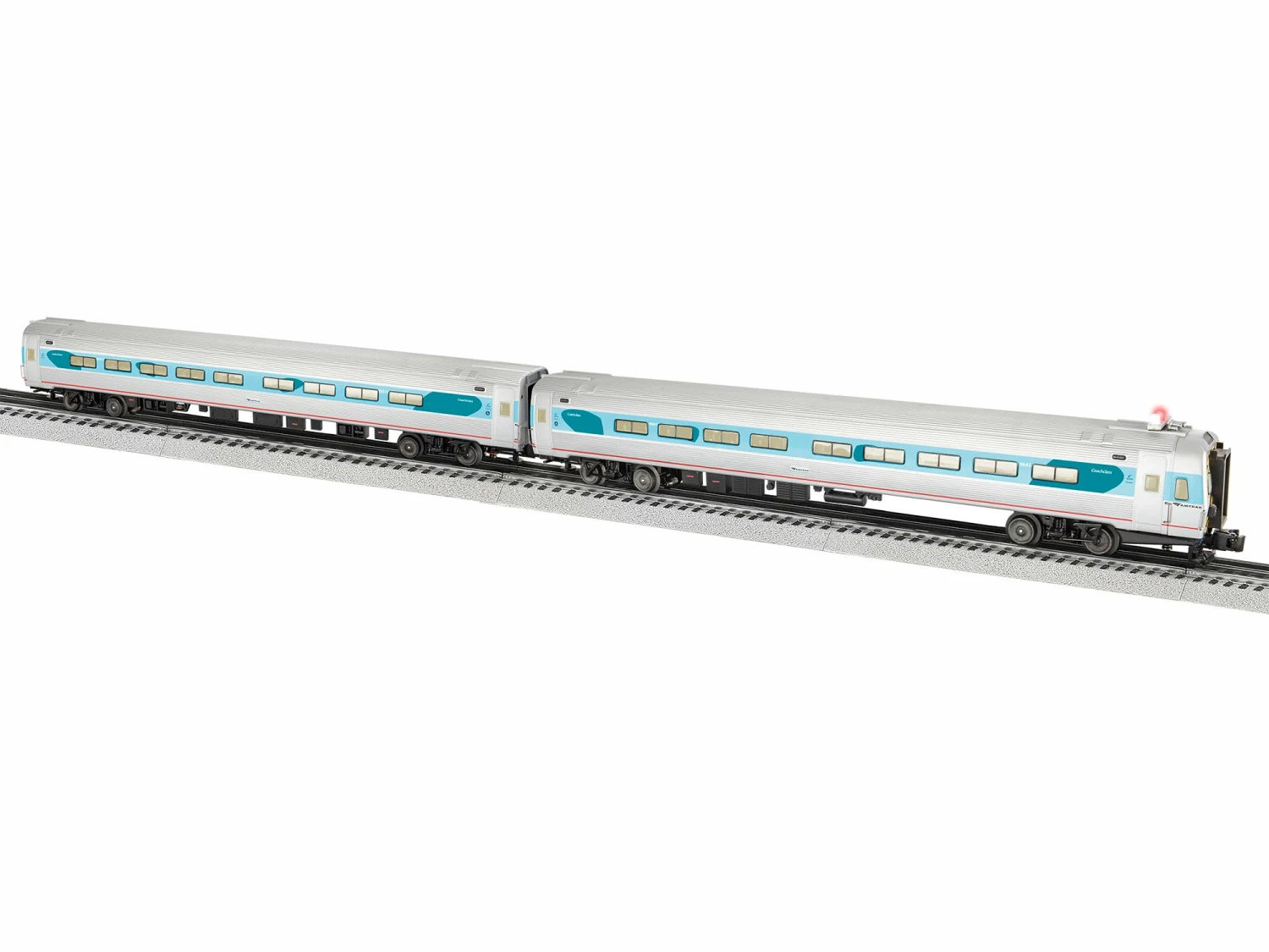 Lionel 2227330 O Gauge Amtrak Amfleet Phase V Coach 2 Pack 1 Lionel 2227330 O Gauge Amtrak Amfleet Phase V Coach 2 Pack