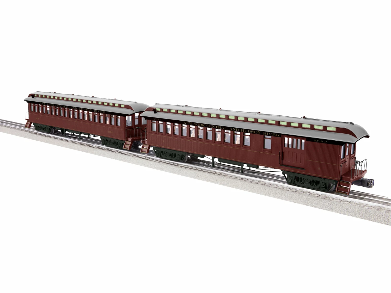 Lionel 2227440 O Scale Wood Combine And Coach Set NYC&HR 2 Pack 1 Lionel 2227440 O Scale Wood Combine And Coach Set NYC&HR 2 Pack