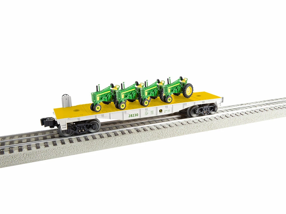 Lionel 2328150 O Gauge John Deere Flatcar With Combine Load 1 Lionel 2328150 O Gauge John Deere Flatcar With Combine Load