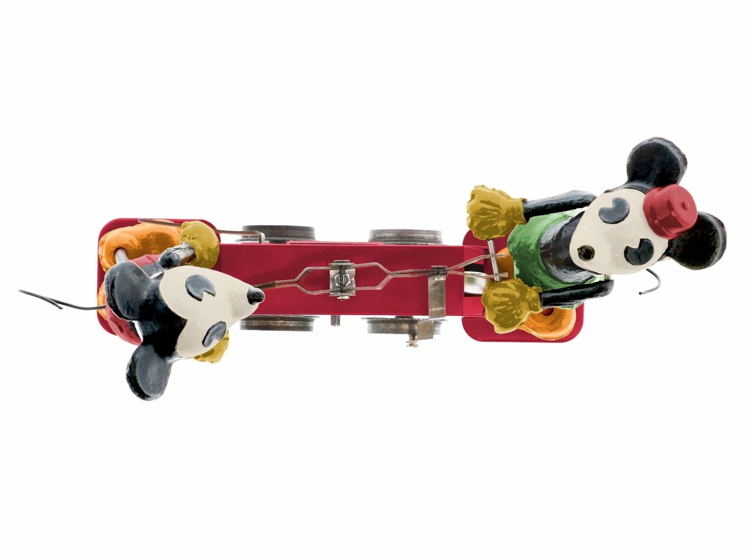 Lionel 2335190 O Gauge Mickey And Minnie Handcar - Red 4 Lionel 2335190 O Gauge Mickey And Minnie Handcar - Red - Image 4