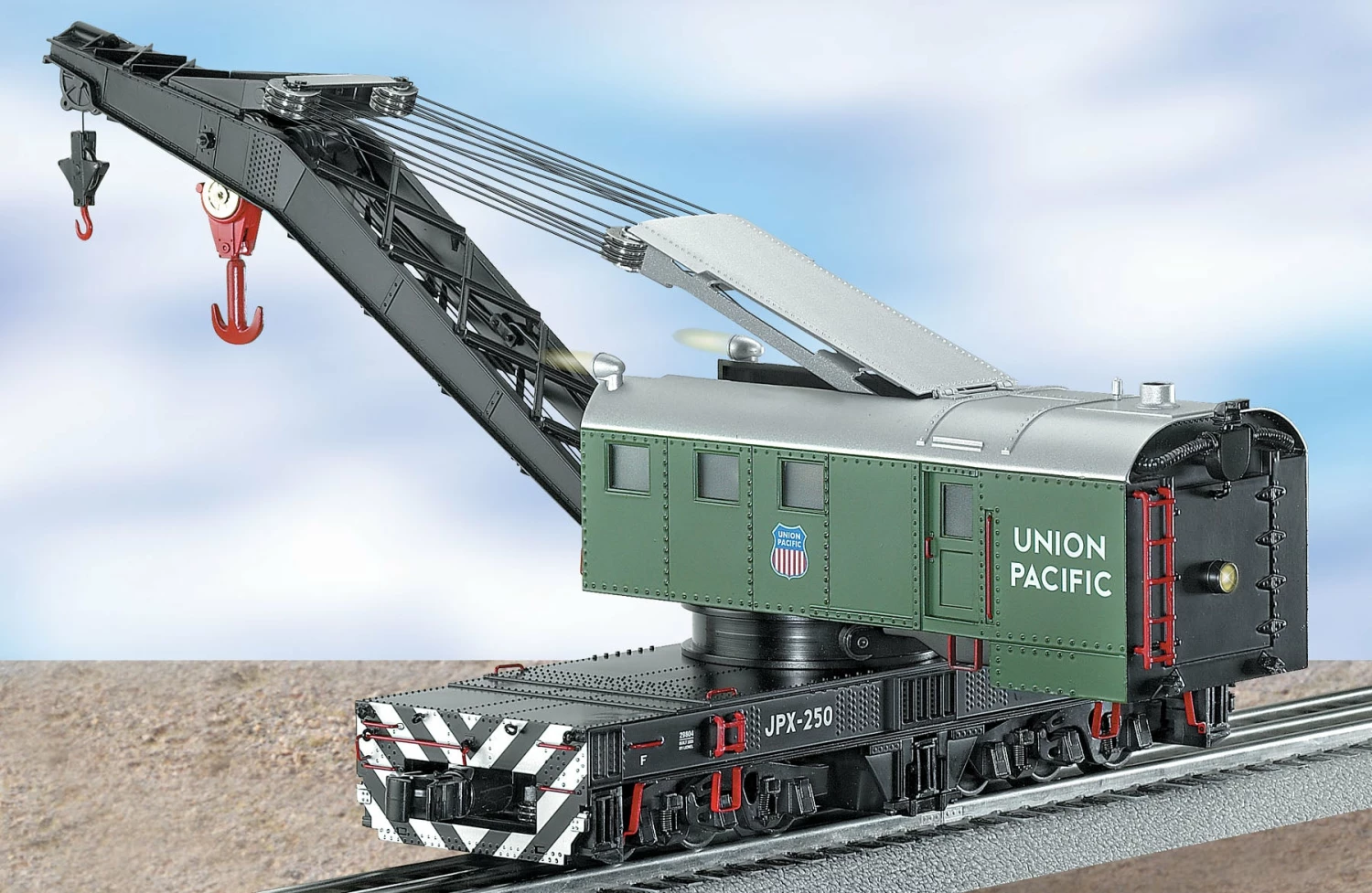 Lionel 6-29804 O Gauge Union Pacific Crane Car With TMCC Command Control - NOS 2 Lionel 6-29804 O Gauge Union Pacific Crane Car With TMCC Command Control - NOS - Image 2