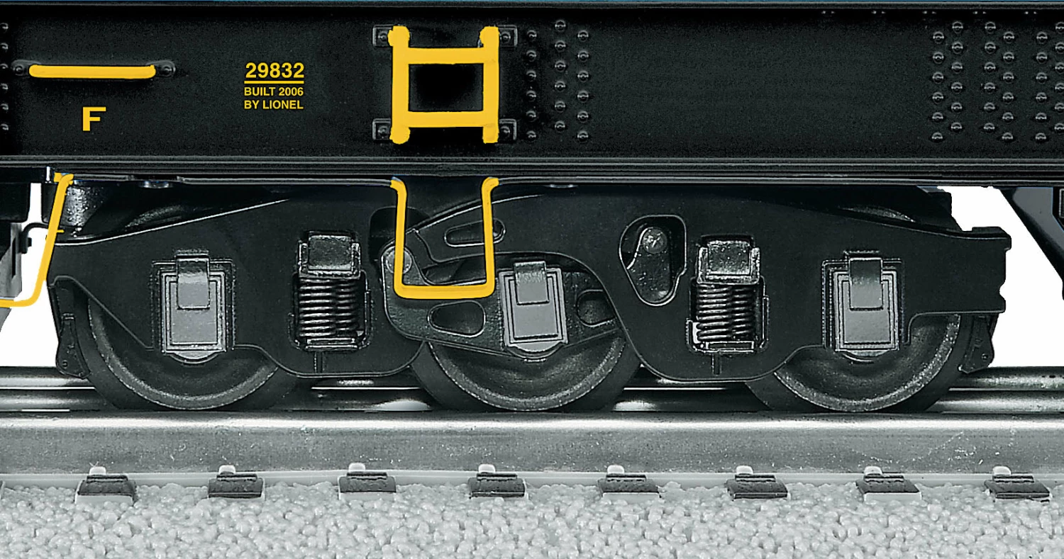 Lionel 6-29832 O Gauge Chessie System Crane Car With TMCC Command Control - NOS 7 Lionel 6-29832 O Gauge Chessie System Crane Car With TMCC Command Control - NOS - Image 7