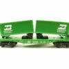 Lionel 6-9133 O Gauge Flatcarwith Van Trailers Burlington Northern BN