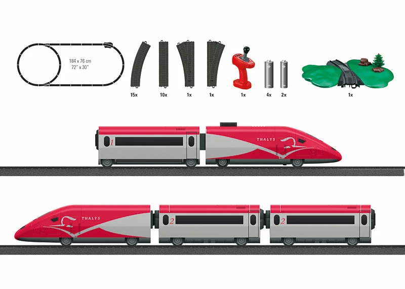 Marklin My World 29338 HO Scale Thalys Starter Set With Sound (Battery Powered) 3 Marklin My World 29338 HO Scale Thalys Starter Set With Sound (Battery Powered) - Image 3