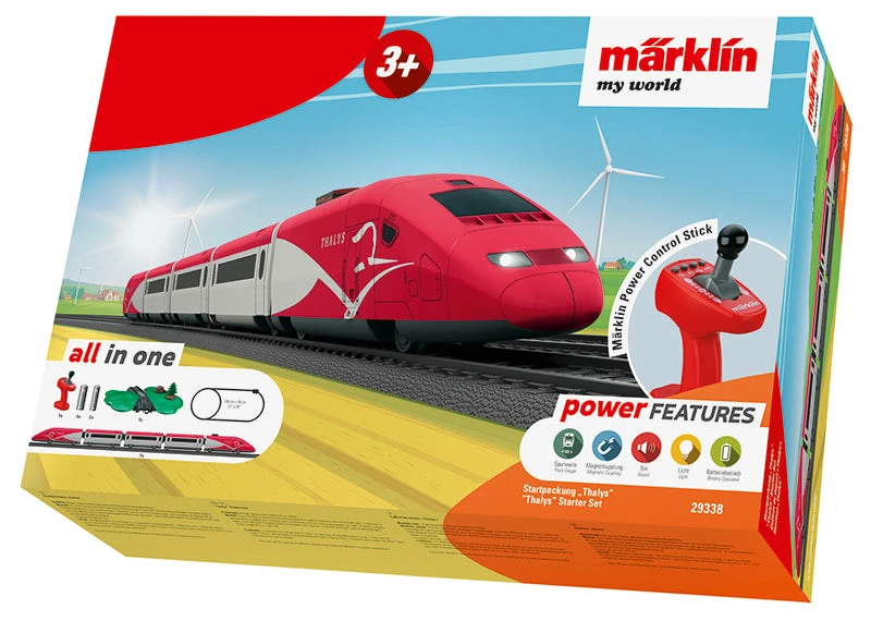Marklin My World 29338 HO Scale Thalys Starter Set With Sound (Battery Powered) 1 Marklin My World 29338 HO Scale Thalys Starter Set With Sound (Battery Powered)