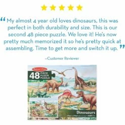 Melissa And Doug DINOSAURS FLOOR PUZZLE (48 PIECE) -Bandai Sales Store melissa and doug dinosaurs floor puzzle 48 piece 6