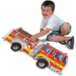 Melissa And Doug FIRE TRUCK 24 PIECE FLOOR PUZZLE