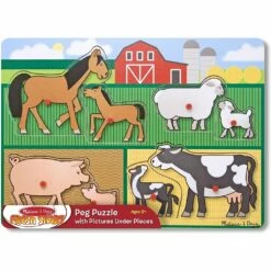 Melissa And Doug PEG PUZZLE FARM