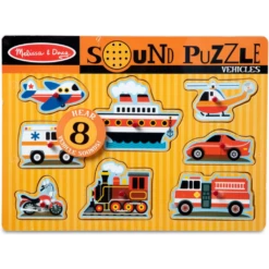 Melissa And Doug SOUND PUZZLE VEHICLES