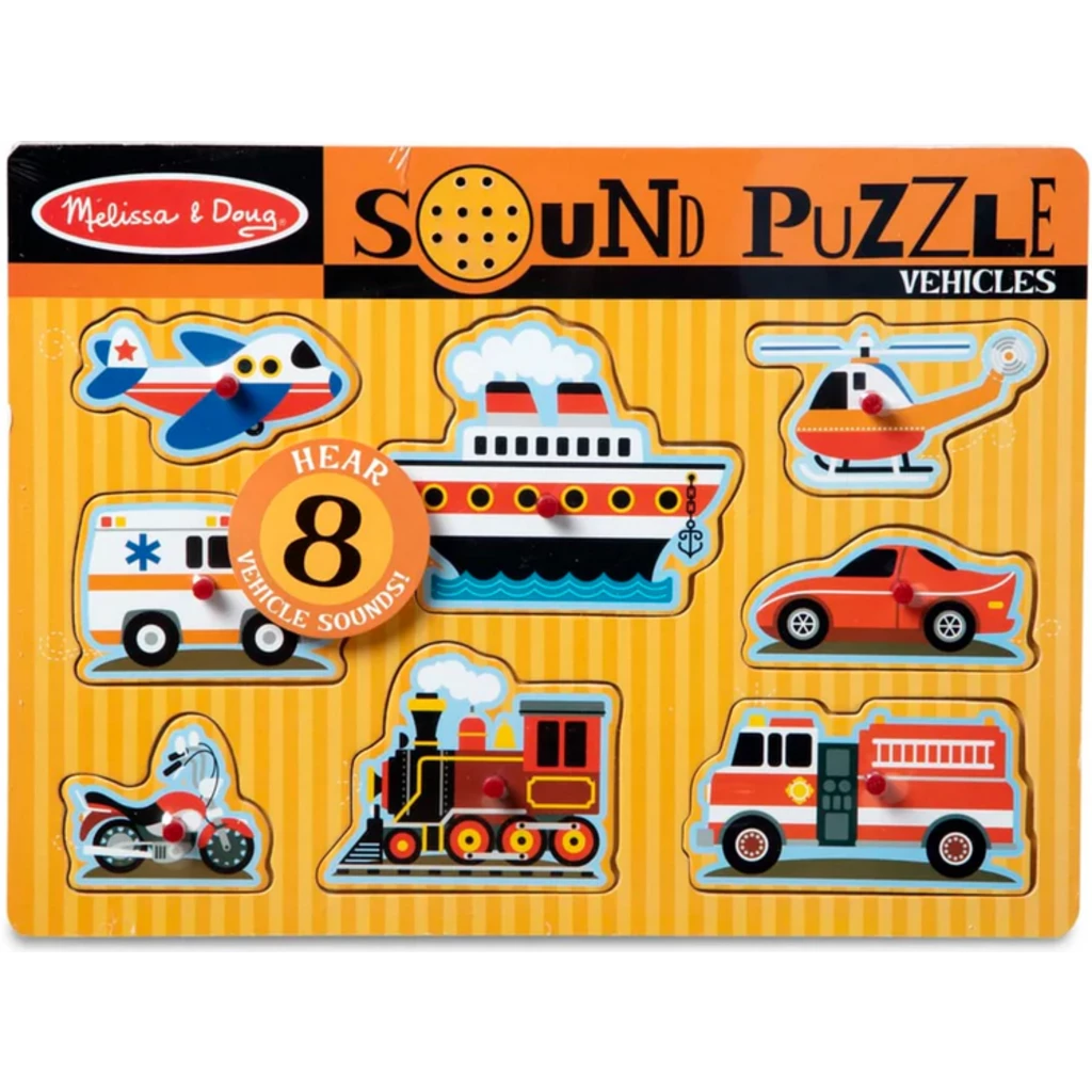 Melissa And Doug SOUND PUZZLE VEHICLES 1 Melissa And Doug SOUND PUZZLE VEHICLES