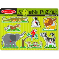 Melissa And Doug SOUND PUZZLE ZOO ANIMALS