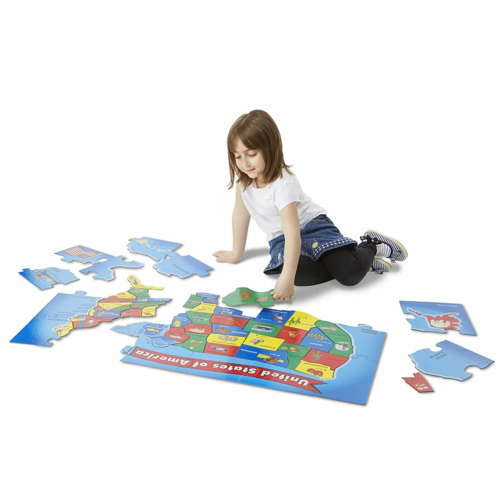 Melissa And Doug USA MAP FLOOR PUZZLE 1 Melissa And Doug USA MAP FLOOR PUZZLE