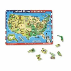 Melissa And Doug USA MAP SOUND PUZZLE -Bandai Sales Store melissa and doug usa map sound puzzle 2
