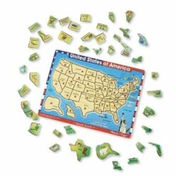 Melissa And Doug USA MAP SOUND PUZZLE