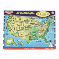 Melissa And Doug USA MAP SOUND PUZZLE -Bandai Sales Store melissa and doug usa map sound puzzle 3