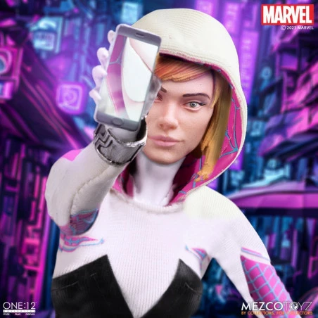 Mezco One:12 Collective - Ghost-Spider Marvel Comics 1/12 Action Figure 2 Mezco One:12 Collective - Ghost-Spider Marvel Comics 1/12 Action Figure - Image 2